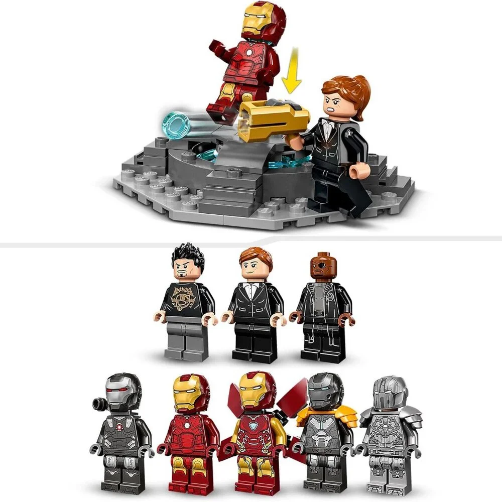 NEW LEGO Marvel Iron Man Armory Toy Building Set 76216 Avengers Lego Set with MK - Picture 5 of 16